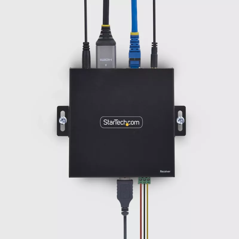 StarTech.com receptor KVM HDMI sobre red IP para la serie de productos IH2006, 4K 60Hz, sin controladores, AVoIP, incluye kit de montaje, solo receptor