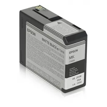 Epson pack individual negro mate T580800, negro mate, tinta pigmentada, 80 ml, 1 ud.