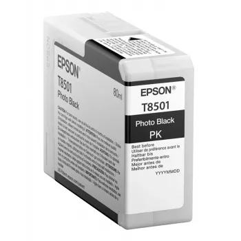 Epson pack individual negro foto T850100, negro, tinta base pigmentada, 80 ml, 1 ud.