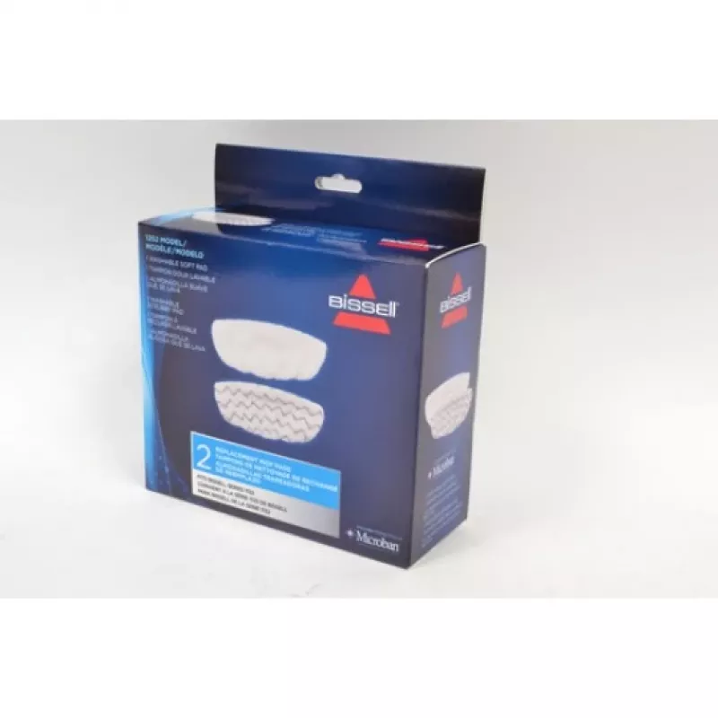 Bissell Vac & Steam - almohadillas de fregona, blanco, Vac & Steam, caja, 2 uds.