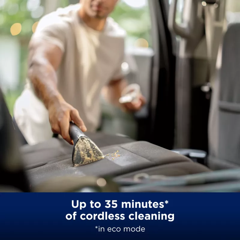 Bissell SpotClean Cordless, de mano, limpieza profunda, 25 m²/h, 25 m², interior de coche, alfombra, tapicería, 0,9 l