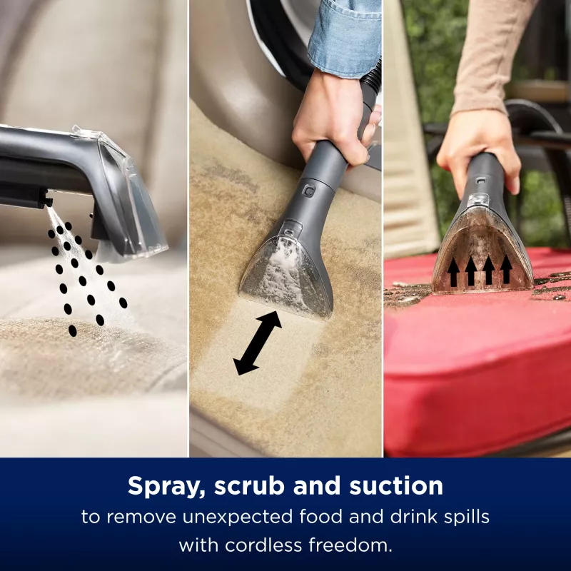 Bissell SpotClean Cordless, de mano, limpieza profunda, 25 m²/h, 25 m², interior de coche, alfombra, tapicería, 0,9 l