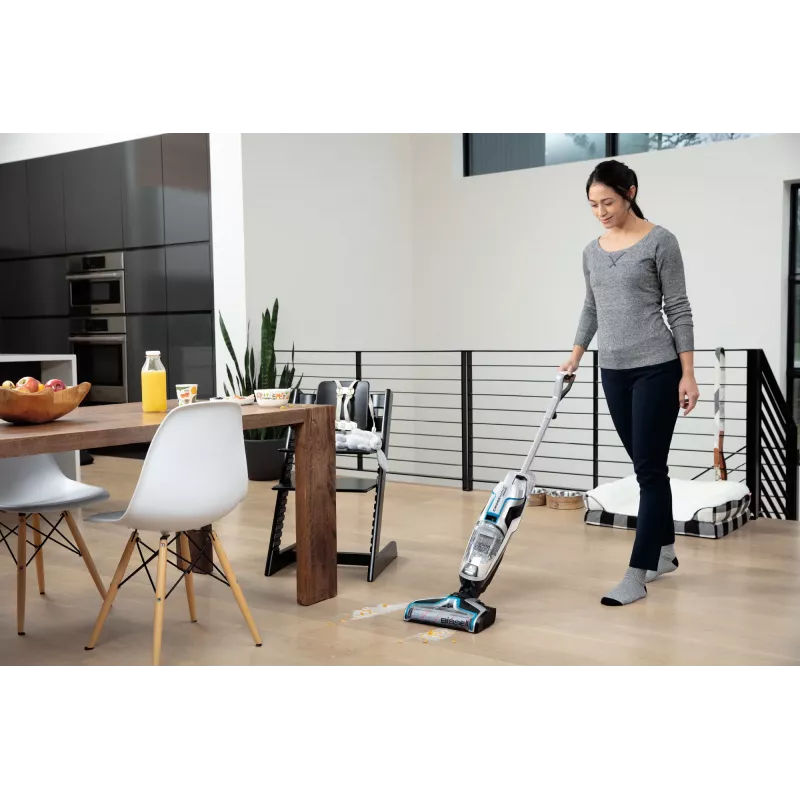 Bissell 2582Q aspirador de escoba/aspirador eléctrico con unidad de pie batería en húmedo y seco sin bolsa 250 W negro, azul, plata