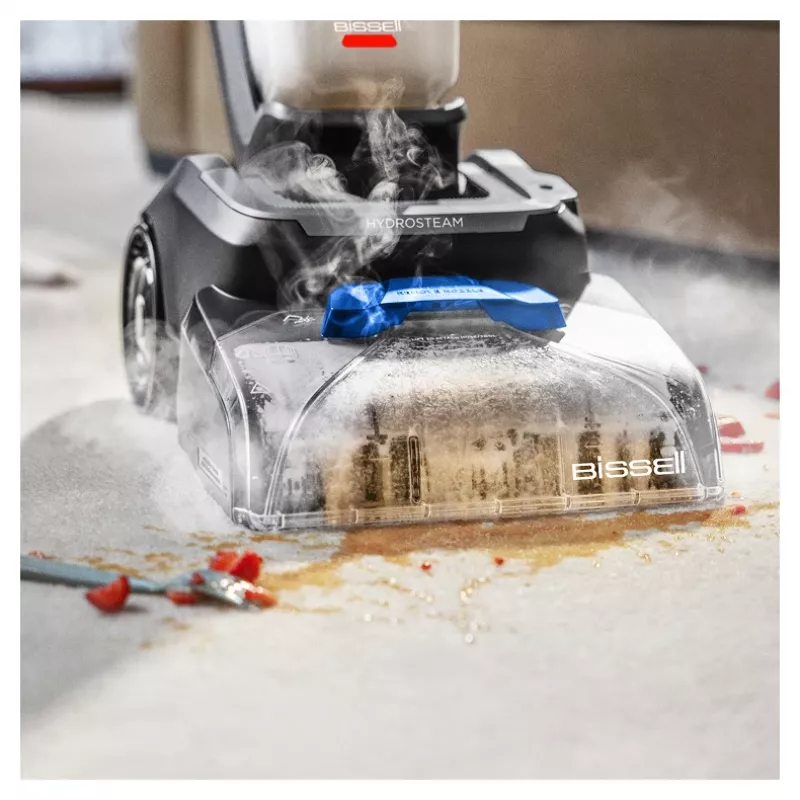 Bissell PowerWash HydroSteam limpiador de alfombras de arrastre limpieza profunda negro, azul, titanio