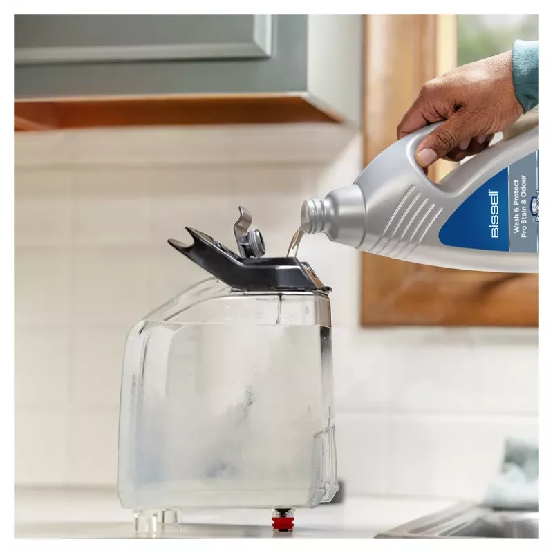 Bissell PowerWash HydroSteam limpiador de alfombras de arrastre limpieza profunda negro, azul, titanio