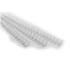 GBC espirales de encuadernar MultiBind 8 mm, plata, 130 hojas, A4, 187 mm, 88 mm, 100 unidades
