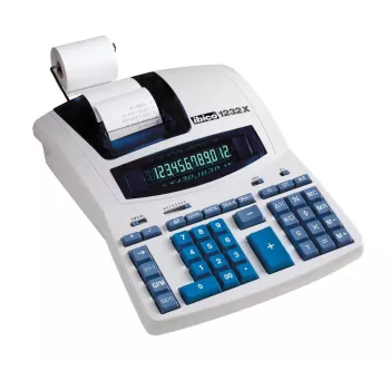 Rexel Calculadora de mesa con impresora Ibico 1232X Professional 12 dígitos, 290 mm, 375 mm, 375 mm