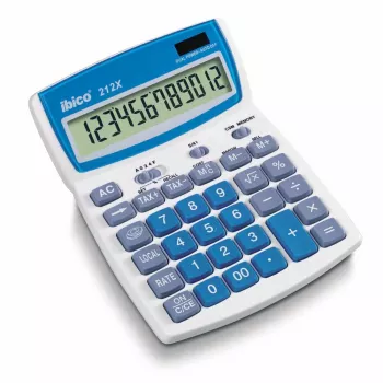 Rexel Calculadora de mesa Ibico 212X 12 dígitos, 144 mm, 212 mm, 212 mm