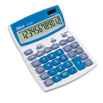 Rexel Calculadora de mesa Ibico 212X 12 dígitos, 144 mm, 212 mm, 212 mm