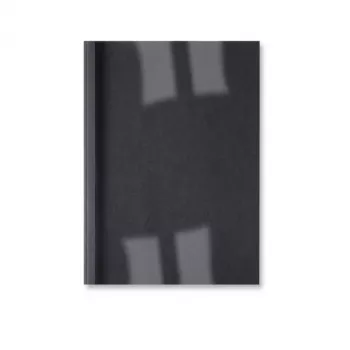 GBC Carpetas ThermaBind LeatherGrain 3 mm negro (100), A4, PVC, azul, transparente, mate, 30 hojas, 3 mm