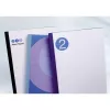 GBC Tapas ThermoBind LeatherGrain 1,5 mm blanco (100), A4, PVC, transparente, blanco, mate, 15 hojas, 1,5 mm