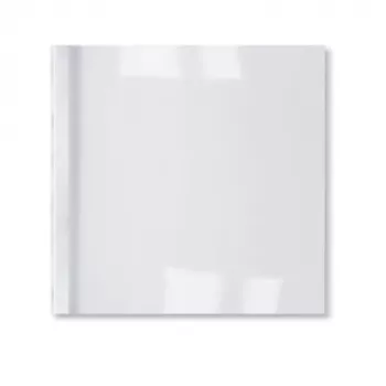 GBC Carpetas ThermoBind LeatherGrain 3 mm blanco (100), A4, PVC, transparente, blanco, mate, 30 hojas, 3 mm
