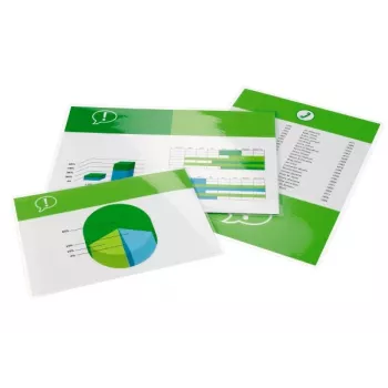 GBC Funda de laminación A4 250 micras, brillante, transparente, A2, 303 mm, 216 mm, 100 uds.