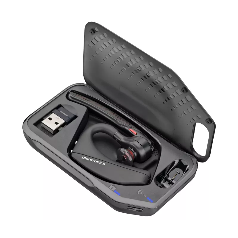 HP Poly Voyager 5200 UC auricular USB-A + dongle BT600 TAA