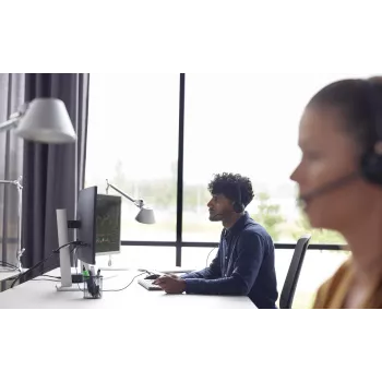 Auriculares HP Poly EncorePro 310 monoauricular con Quick Disconnect TAA