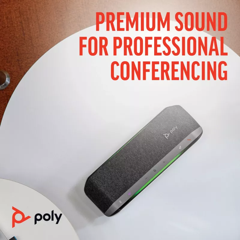 Altavoz de conferencia HP Poly Sync 40+ certificado para Microsoft Teams USB-A USB-C + adaptador BT700 USB-A
