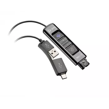 Adaptador HP Poly DA85-M USB a QD negro TAA