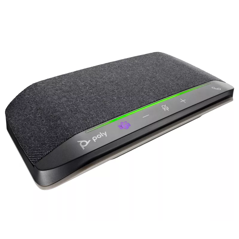 Altavoz de conferencia HP Poly Sync 10 certificado para Microsoft Teams, PC, plata, 0,715 m, IP64, Windows 10, Windows 11, MacOS