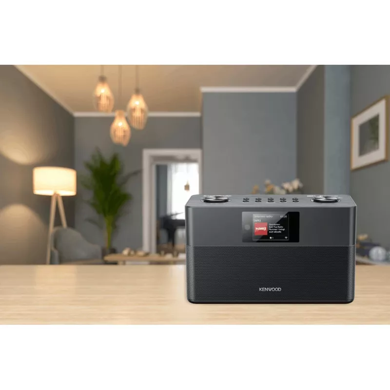 Radio por internet digital Kenwood CR-ST100S-B negra