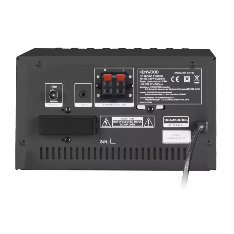Kenwood M-7000S minicadena de audio doméstico 30 W negro