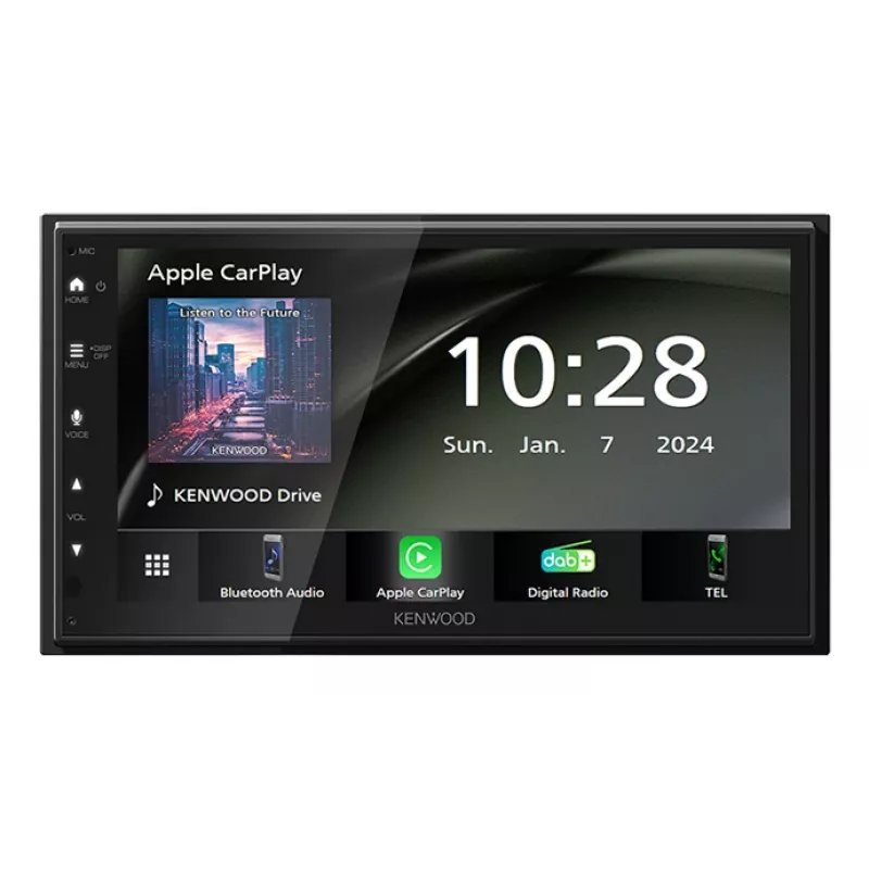 Kenwood DMX6523DABS receptor multimedia para coche negro Wi-Fi Bluetooth