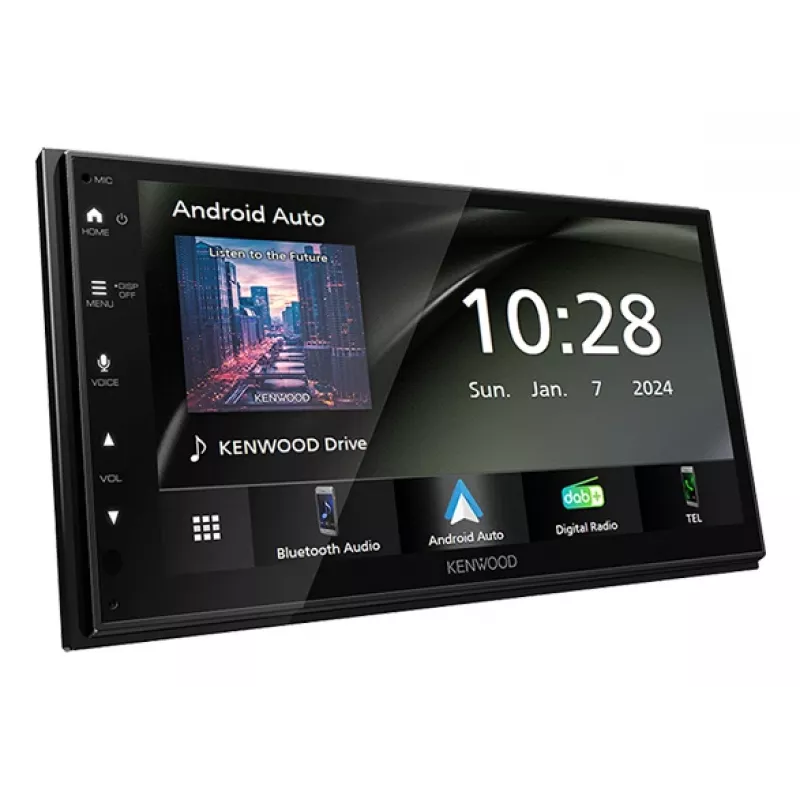 Kenwood DMX6523DABS receptor multimedia para coche negro Wi-Fi Bluetooth