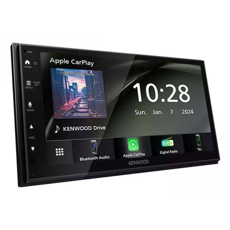 Kenwood DMX6523DABS receptor multimedia para coche negro Wi-Fi Bluetooth