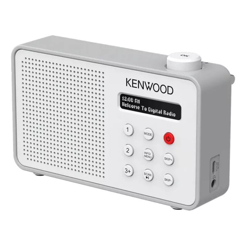 Kenwood CR-M25DAB-W radio digital portátil blanco