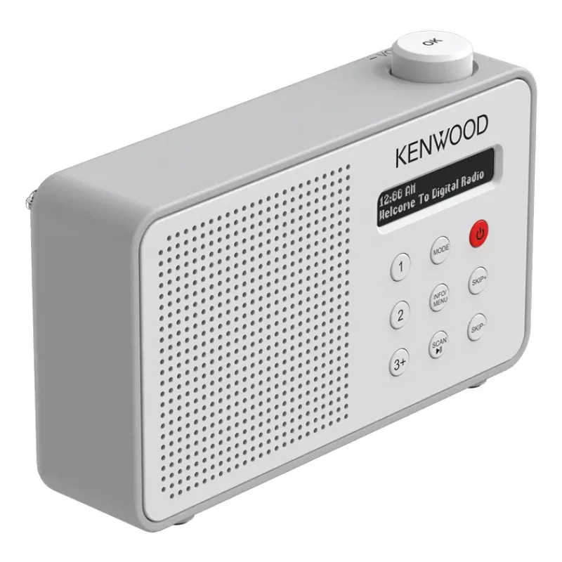 Kenwood CR-M25DAB-W radio digital portátil blanco