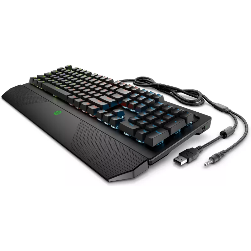 HP Pavilion Gaming teclado 800, tamaño completo (100%), con cable, USB, mecánico, negro