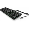 HP Pavilion Gaming teclado 550, tamaño completo (100%), con cable, USB, LED, negro