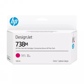HP 738M cartucho de tinta magenta de 130 ml DesignJet cabezal de impresión tecnología térmica de inyección de tinta