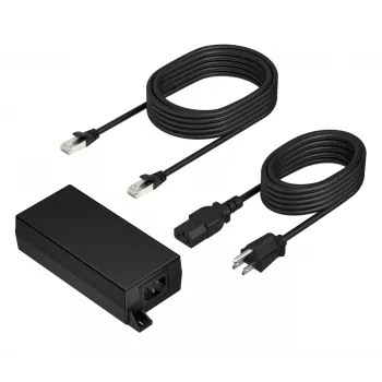 HP Poly PoE++ adaptador 65W 2.5G con cable CAT6A de 3,66 m y cable de alimentación