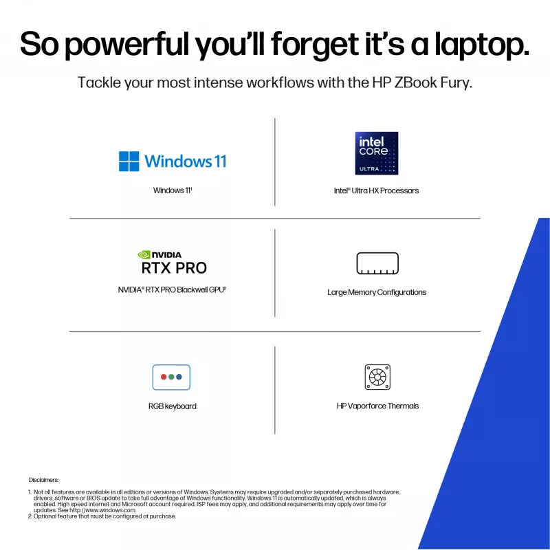 Portátil HP ZBG1i16 U9 285HX 16 64GB 1TB PC Nordics