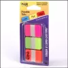 3M 686-PGO pestañas índice Pestañas índice en blanco Verde, Naranja, Rosa