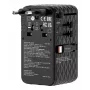 Verbatim Charge 'n' Travel 70W 2C adaptador de viaje universal retráctil Negro