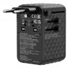 Verbatim Charge 'n' Travel 170W adaptador de viaje universal Negro