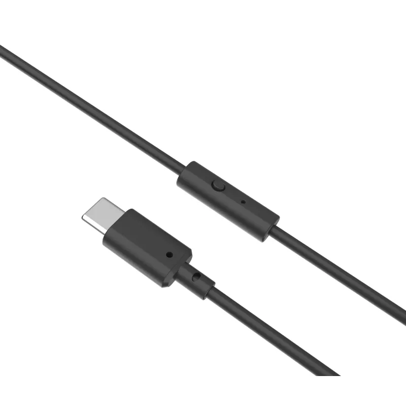 Verbatim TruSound auriculares USB-C, con cable, música/uso diario, 20 - 20000 Hz, 200,9 g, auriculares, Negro