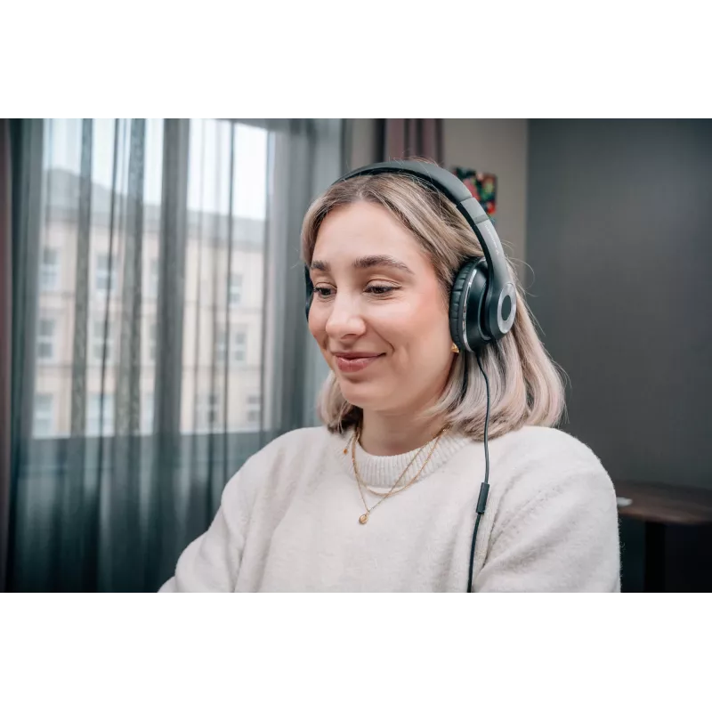 Verbatim TruSound auriculares USB-C, con cable, música/uso diario, 20 - 20000 Hz, 200,9 g, auriculares, Negro
