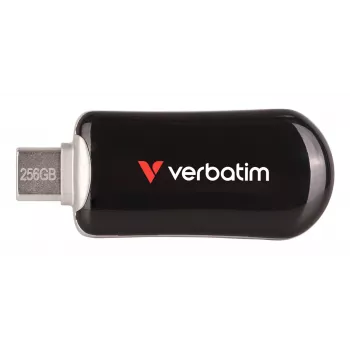 Verbatim Plectra USB-C-Flash-Laufwerk negro 256GB, 256 GB, USB Type-C, 3.2 Gen 1 (3.1 Gen 1), 100 MB/s, sin tapa, negro