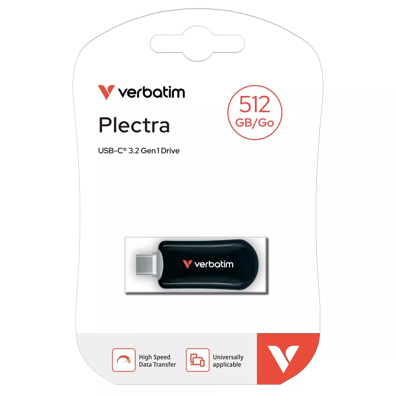 Verbatim Plectra memoria flash USB-C Negra 512 GB