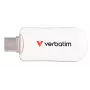 Verbatim Plectra memoria flash USB-C Blanca 64 GB, 64 GB, USB Type-C, 3.2 Gen 1 (3.1 Gen 1), 100 MB/s, sin tapa, blanco