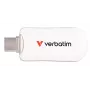 Verbatim Plectra memoria flash USB-C Blanca 128 GB, 128 GB, USB Type-C, 3.2 Gen 1 (3.1 Gen 1), 100 MB/s, sin tapa, Blanco