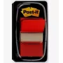 Etiqueta autoadhesiva 3M I680-1 rectangular removible roja 50 uds.