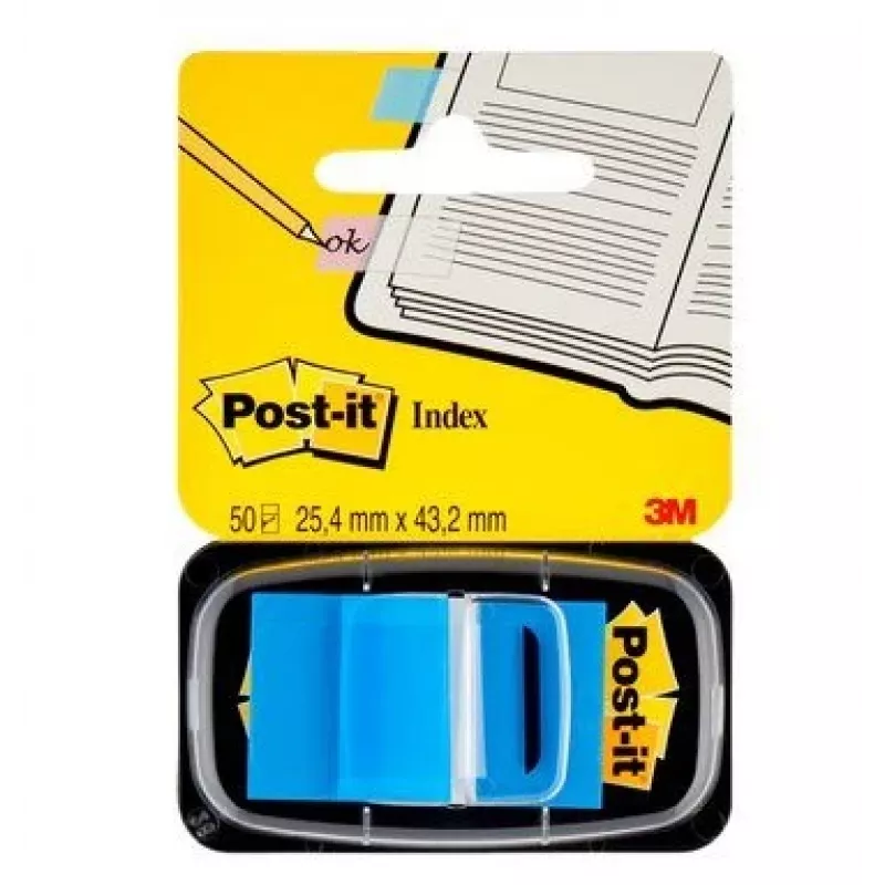 Etiqueta autoadhesiva 3M I680-2 rectangular removible azul 50 uds.