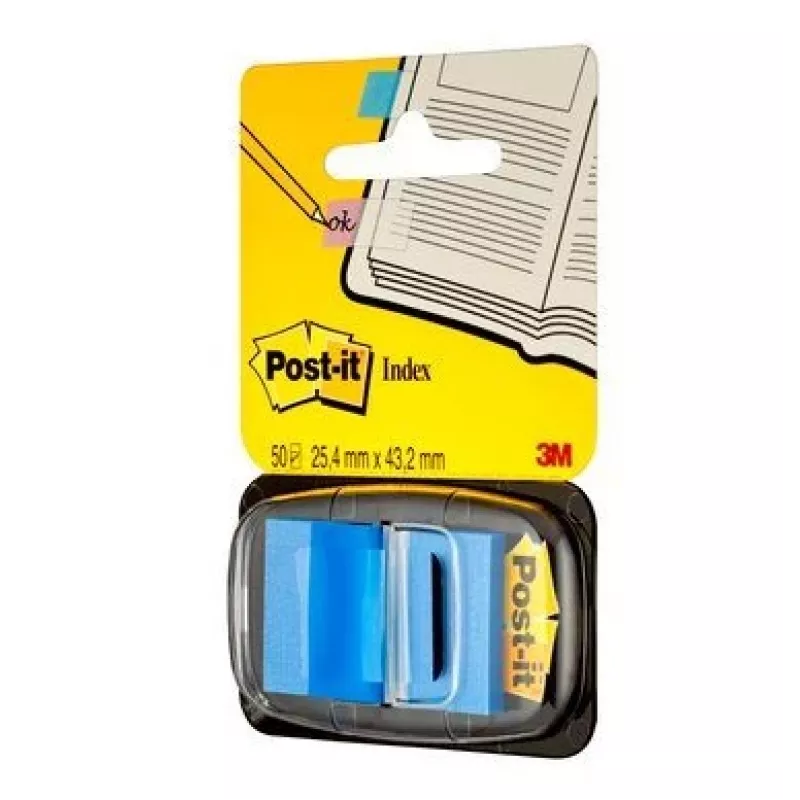 Etiqueta autoadhesiva 3M I680-2 rectangular removible azul 50 uds.