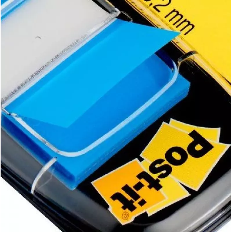 Etiqueta autoadhesiva 3M I680-2 rectangular removible azul 50 uds.