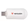 Memoria USB-C Verbatim Plectra blanca 512GB, 512 GB, USB Type-C, 3.2 Gen 1 (3.1 Gen 1), 100 MB/s, sin tapa, blanca
