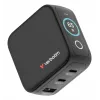 Cargador Verbatim Mini GaN 65W con indicador, interior, AC, 20 V, negro
