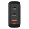 Cargador Verbatim Mini GaN 100W con pantalla, interior, AC, 20 V, negro